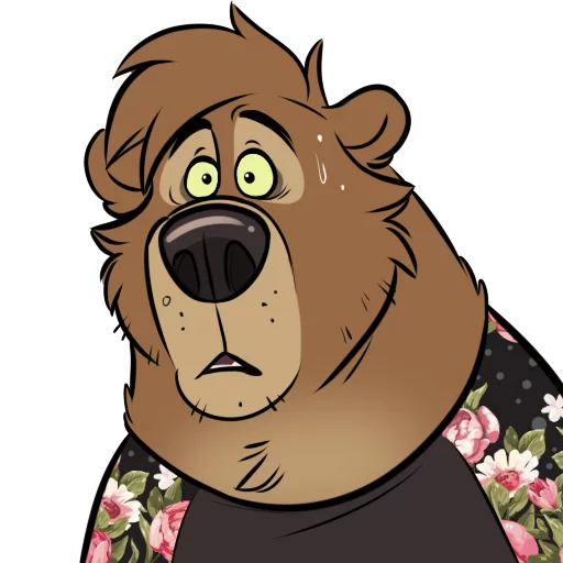 😧 Стикер «Dead Bear» для Telegram