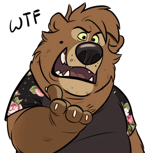😧 Стикер «Dead Bear» для Telegram