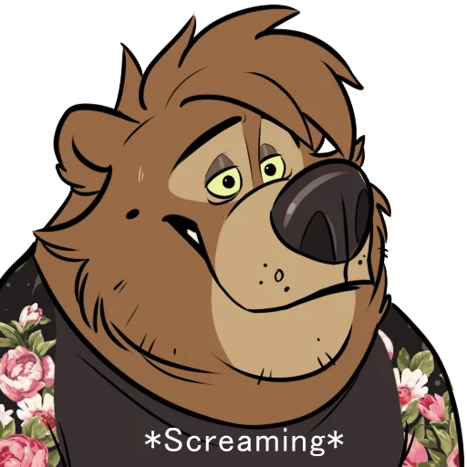 😬 Стикер «Dead Bear» для Telegram