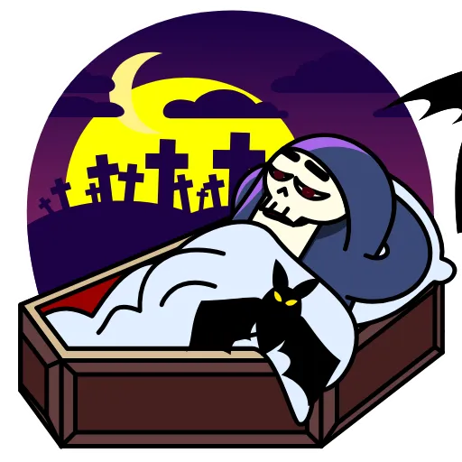 😴 Эмодзи «Dead Death» для Telegram