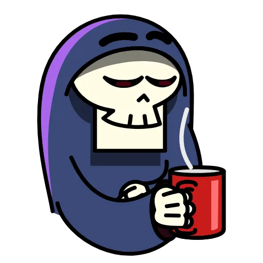 😕 Эмодзи «Dead Death» для Telegram