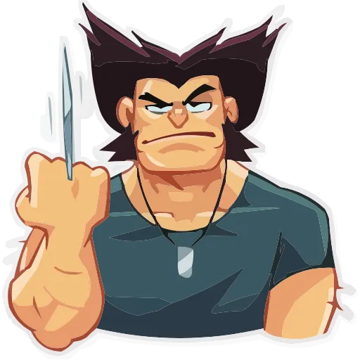 🖕 Эмодзи «Deadpool • Wolverine • Lady Deadpool» для Telegram