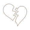 💔 Эмодзи «Коричневые буквы» для Telegram