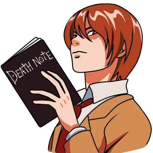😏 Эмодзи «Death Note - тетрадь смерти.» для Telegram