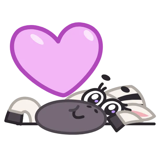 😘 Эмодзи «Debra Zebra» для Telegram