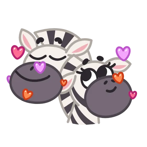 🥰 Эмодзи «Debra Zebra» для Telegram