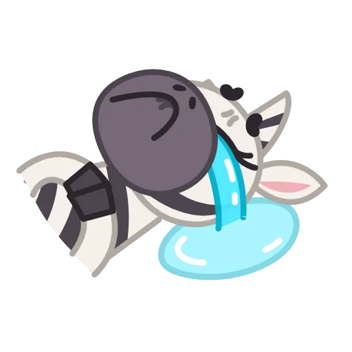 😭 Эмодзи «Debra Zebra» для Telegram