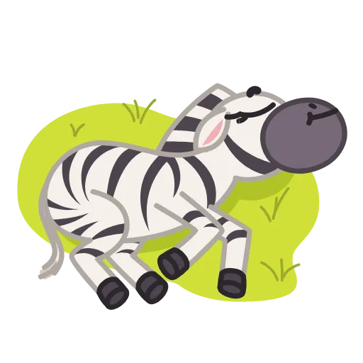 😠 Эмодзи «Debra Zebra» для Telegram