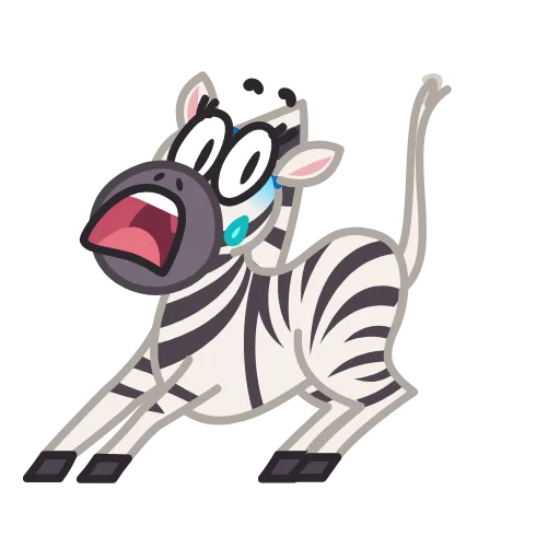 😨 Эмодзи «Debra Zebra» для Telegram