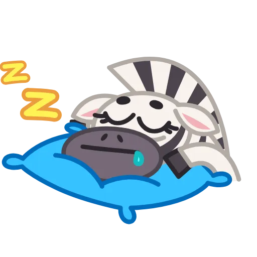😴 Эмодзи «Debra Zebra» для Telegram