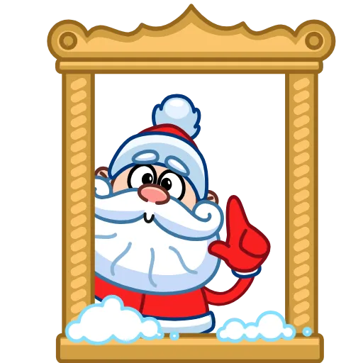 🥶 Эмодзи «Дед Мороз» для Telegram