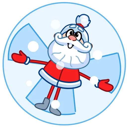 ☺ Эмодзи «Дед Мороз» для Telegram