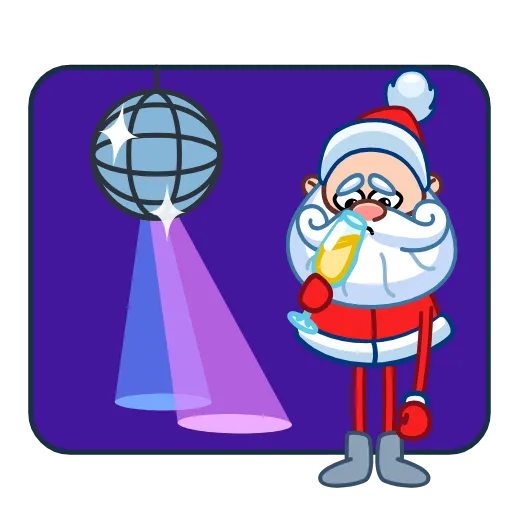 💃 Эмодзи «Дед Мороз» для Telegram