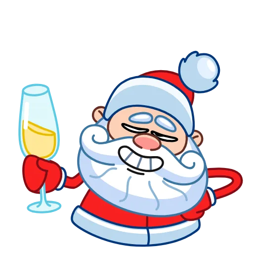 🥂 Эмодзи «Дед Мороз» для Telegram