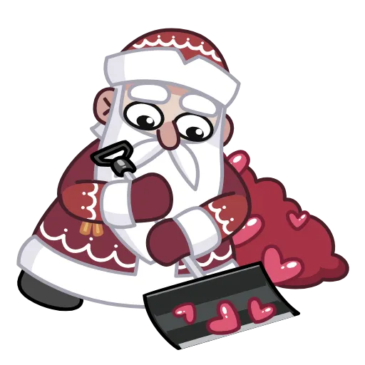 🤩 Эмодзи «Дед Мороз И» для Telegram