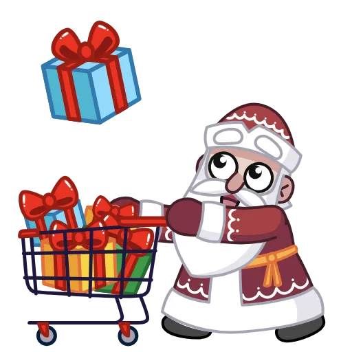 🤩 Эмодзи «Дед Мороз И» для Telegram