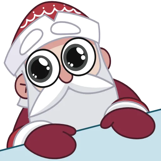 🤩 Эмодзи «Дед Мороз И» для Telegram