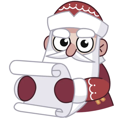 🤩 Эмодзи «Дед Мороз И» для Telegram