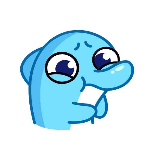 🌟 Эмодзи «Дельфинчик» для Telegram