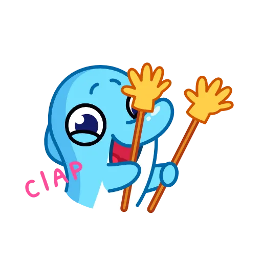 🌟 Эмодзи «Дельфинчик» для Telegram