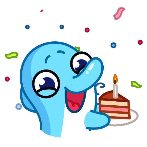 🌟 Эмодзи «Дельфинчик» для Telegram