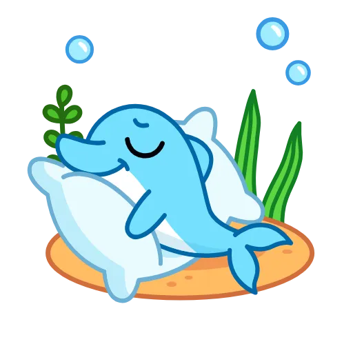🌟 Эмодзи «Дельфинчик» для Telegram