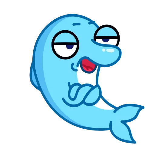 🌟 Эмодзи «Дельфинчик» для Telegram