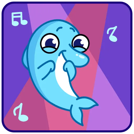 🌟 Эмодзи «Дельфинчик» для Telegram