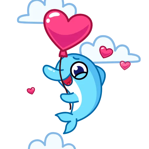 🌟 Эмодзи «Дельфинчик» для Telegram