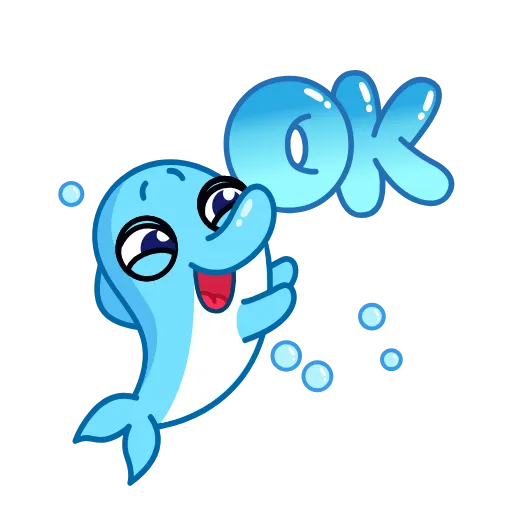 🌟 Эмодзи «Дельфинчик» для Telegram