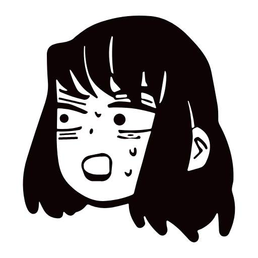 😰 Эмодзи «Demon Slayer ( adaptive)» для Telegram