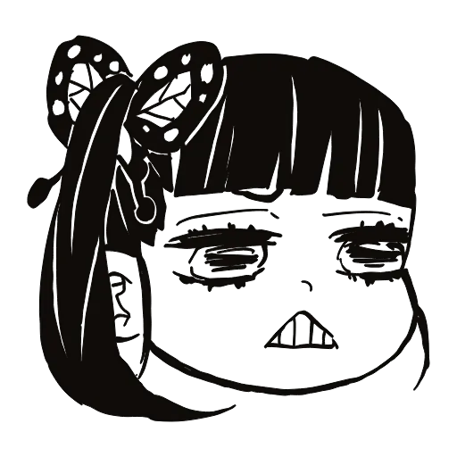 😬 Эмодзи «Demon Slayer ( adaptive)» для Telegram