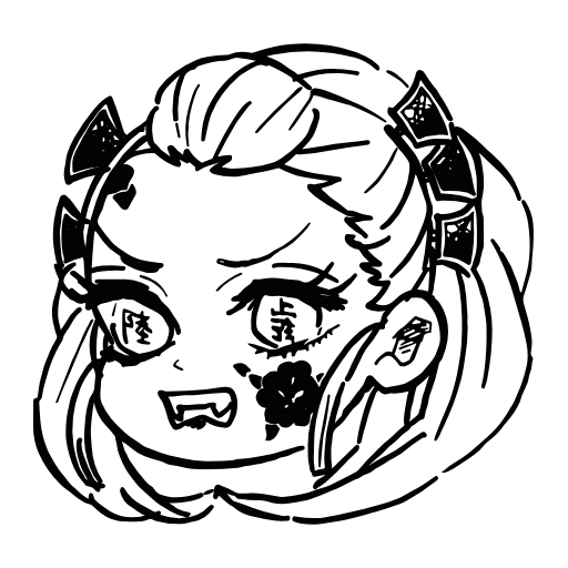 👿 Эмодзи «Demon Slayer ( adaptive)» для Telegram