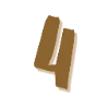 4⃣ Эмодзи «Бронзовые буквы» для Telegram