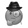 🧐 Эмодзи «𝔇𝖾𝗍𝖾𝖼𝗍𝗂𝗏𝖾 🫆» для Telegram