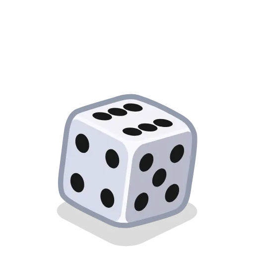 6️⃣ Эмодзи «Dice Cube» для Telegram