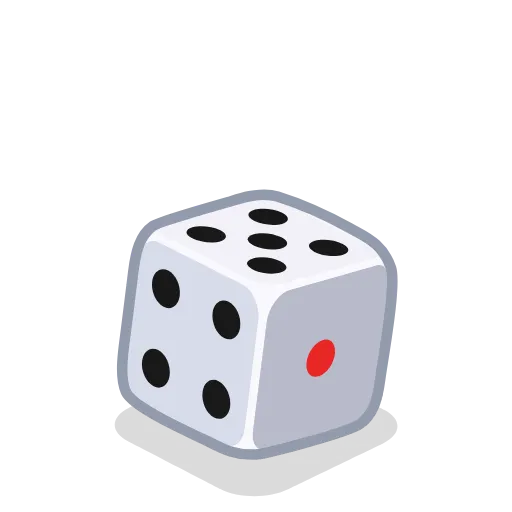 5️⃣ Эмодзи «Dice Cube» для Telegram