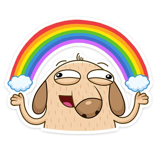🌈 Стикер «Дигги» для Telegram