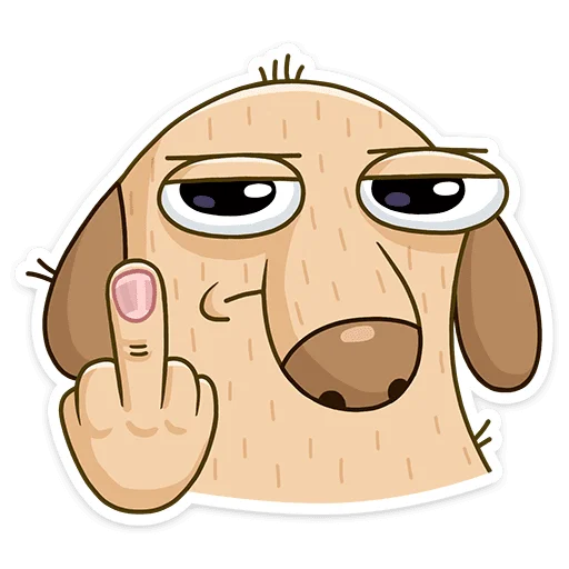 🖕 Стикер «Дигги» для Telegram