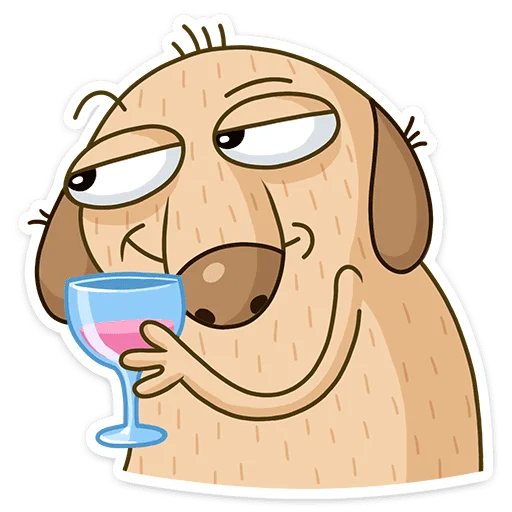 🍸 Стикер «Дигги» для Telegram