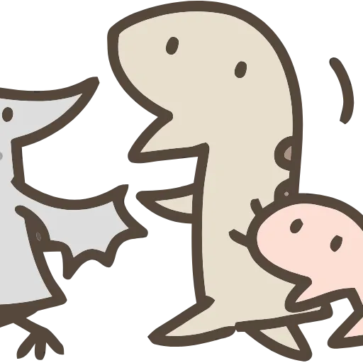🦕 Эмодзи «Dinosaurs» для Telegram