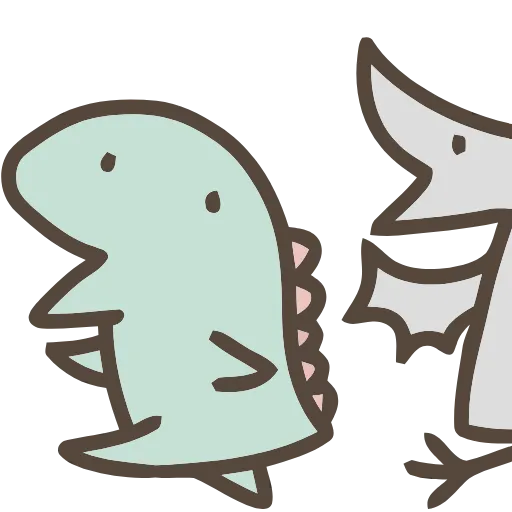 🦕 Эмодзи «Dinosaurs» для Telegram