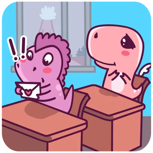 💌 Эмодзи «Диночка» для Telegram