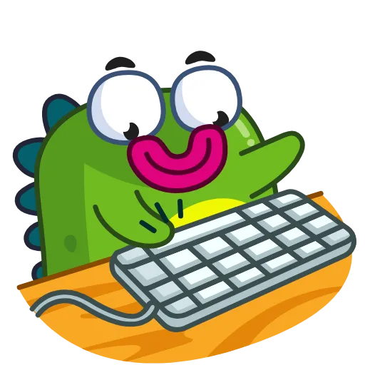 🙂 Эмодзи «Din The Dino» для Telegram
