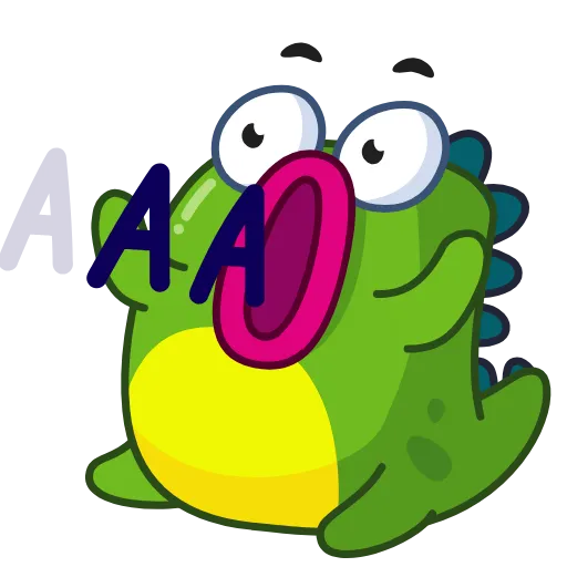 😱 Эмодзи «Din The Dino» для Telegram