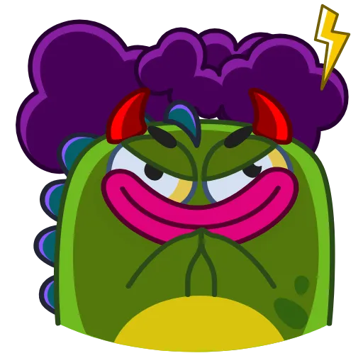 😈 Эмодзи «Din The Dino» для Telegram