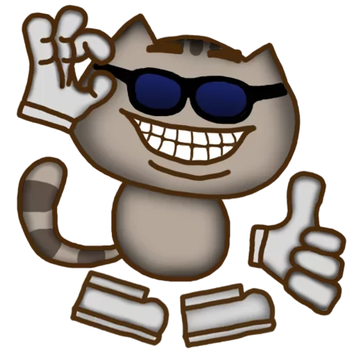 🐱 Стикер «Dirty Cat» для Telegram