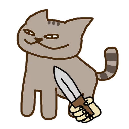 🐱 Стикер «Dirty Cat» для Telegram