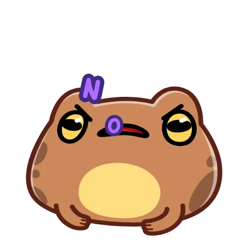 😒 Эмодзи «Disgruntled Toad» для Telegram