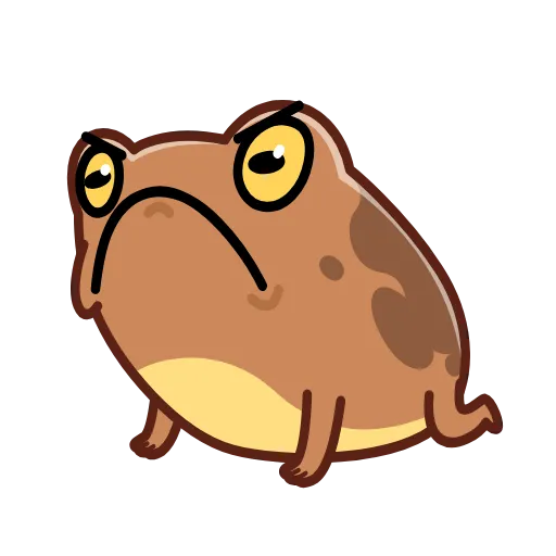💪 Эмодзи «Disgruntled Toad» для Telegram